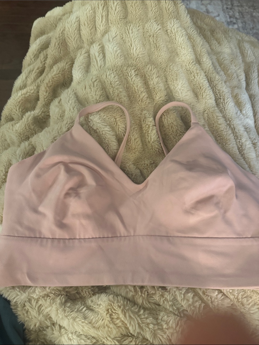 lululemon athletica Pale Pink Thin-Strap Bralette